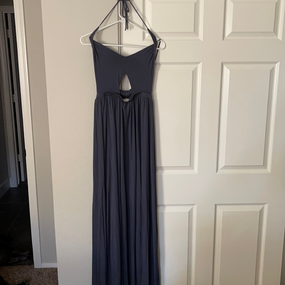 Go Couture cotton maxi halter dress